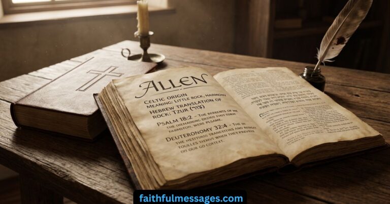 The Amazing Biblical Meaning of the Name ALLEN