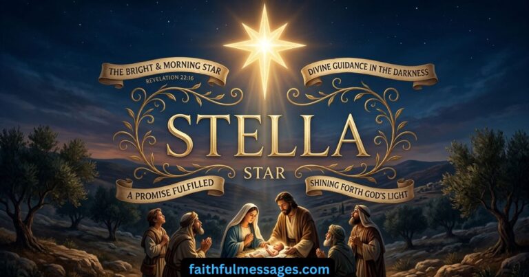 The Strong Biblical Meaning of the Name STELLA