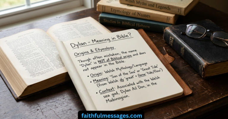 The Astonishing Biblical Meaning of the Name DYLAN