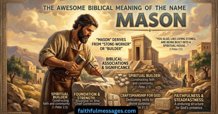 The Awesome Biblical Meaning of the Name MASON