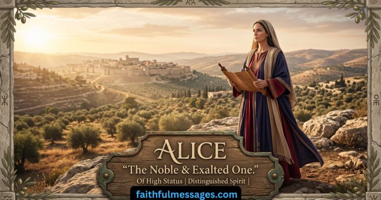 The Powerful Biblical Meaning of the Name ALICE