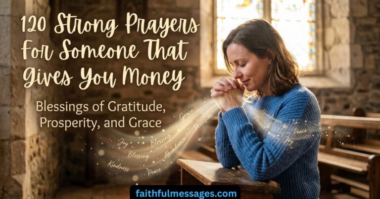 120 Strong Prayers for Someone That Gives You Money