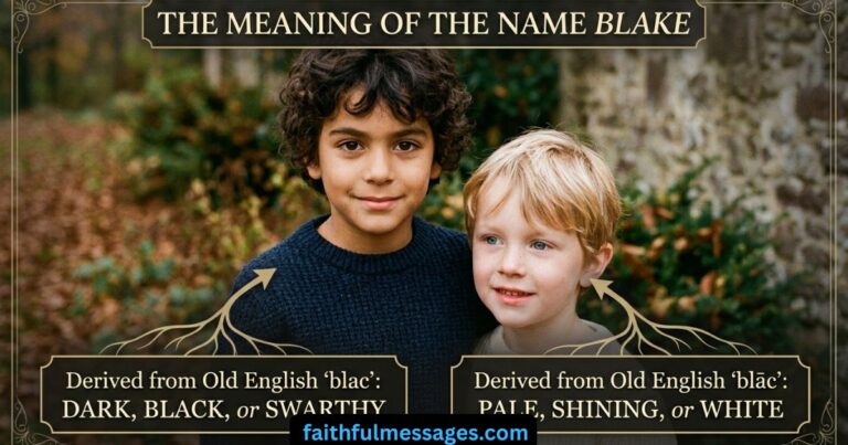 The Great Biblical Meaning of the Name BLAKE