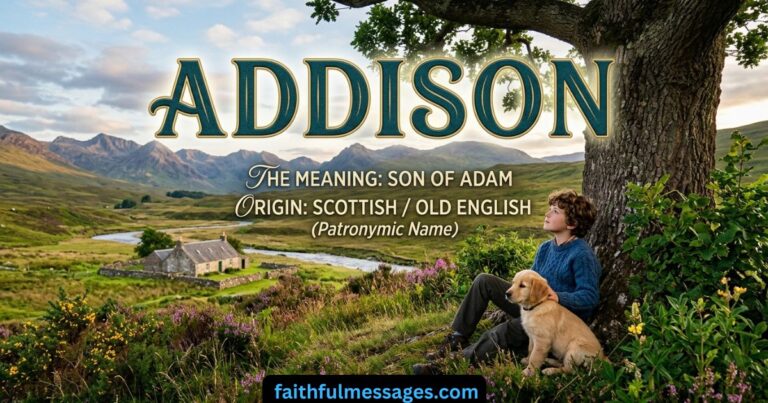 The Powerful Biblical Meaning of the Name ADDISON