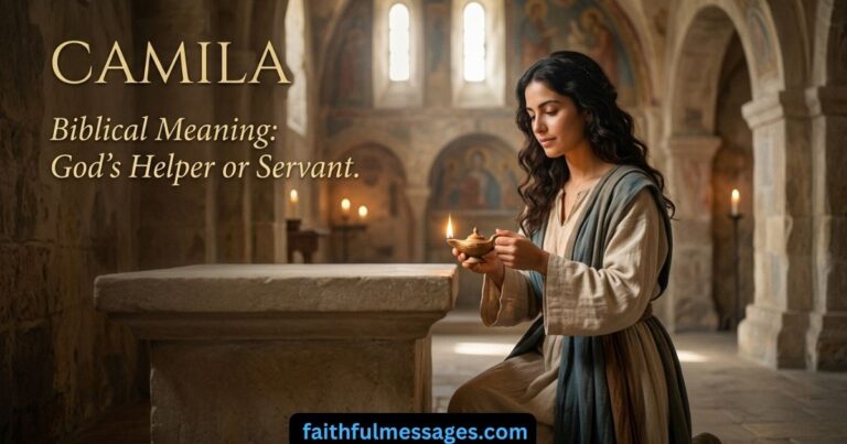 The Powerful Biblical Meaning of the Name CAMILA