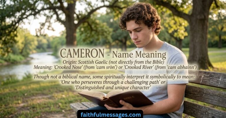 The Great Biblical Meaning of the Name CAMERON